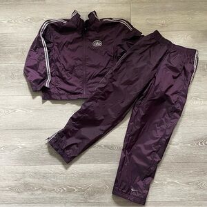 Y2K Vintage Nike Kids Windbreaker Tracksuit Jacket Pant Unisex Boys Girls